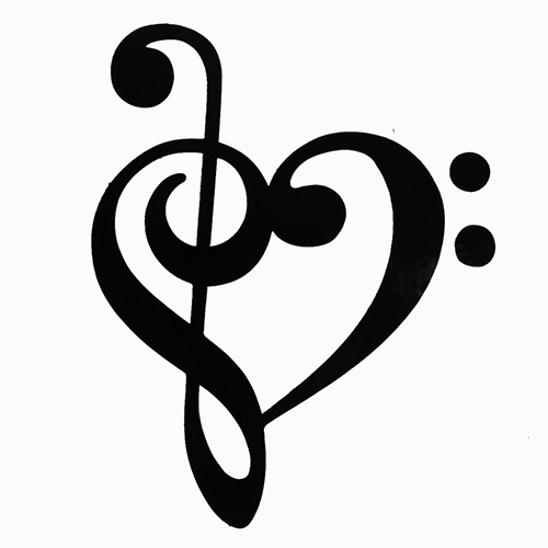 heart clipart music