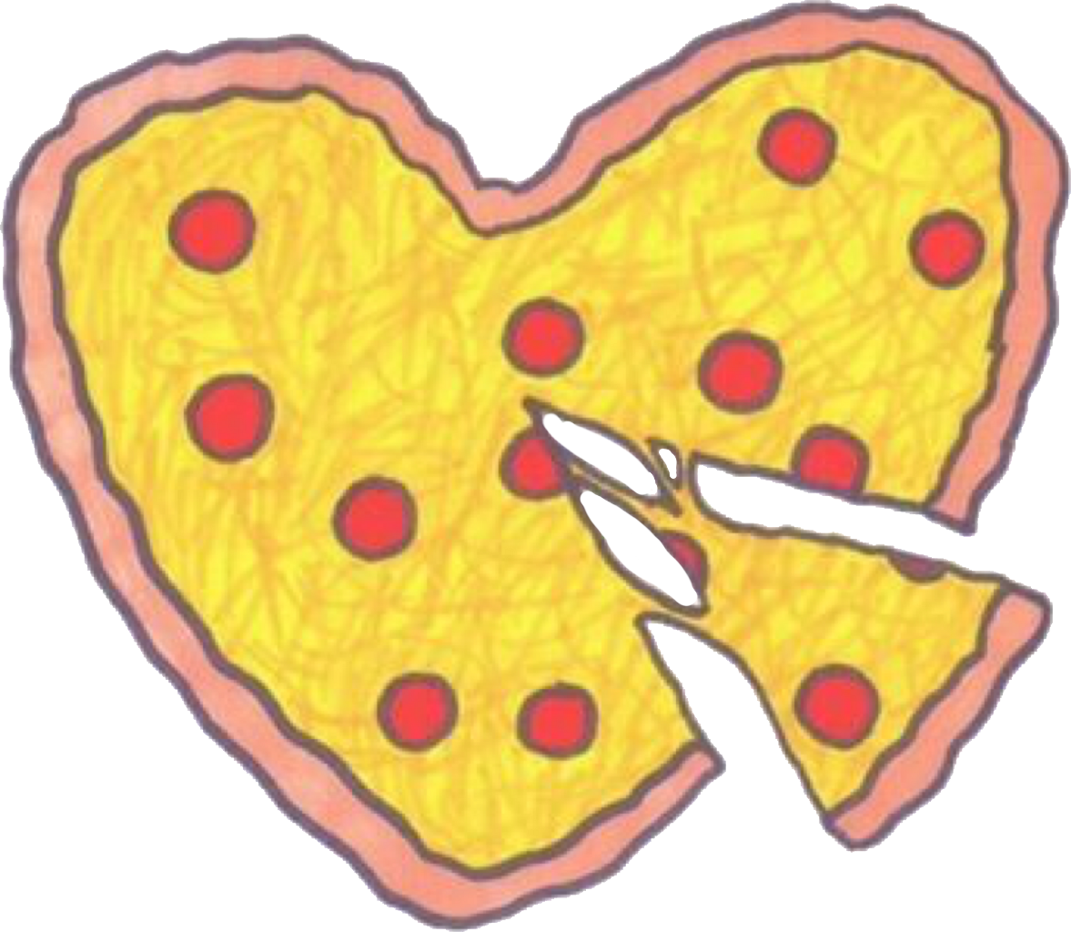 heart clipart pizza