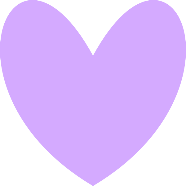 heart clipart purple