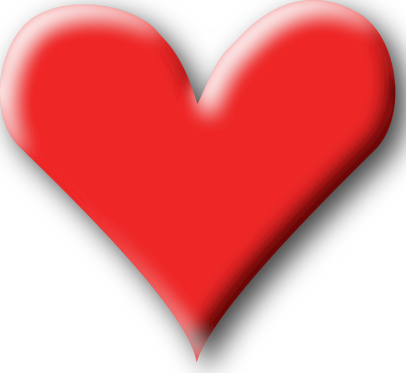 heart clipart red