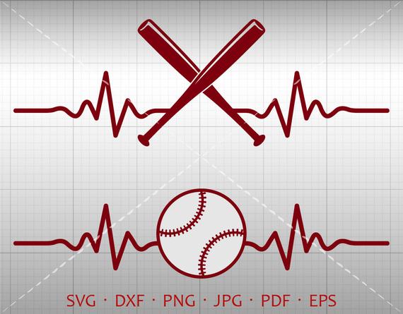 heartbeat clipart baseball