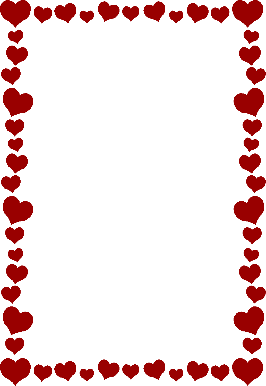 hearts clipart frame