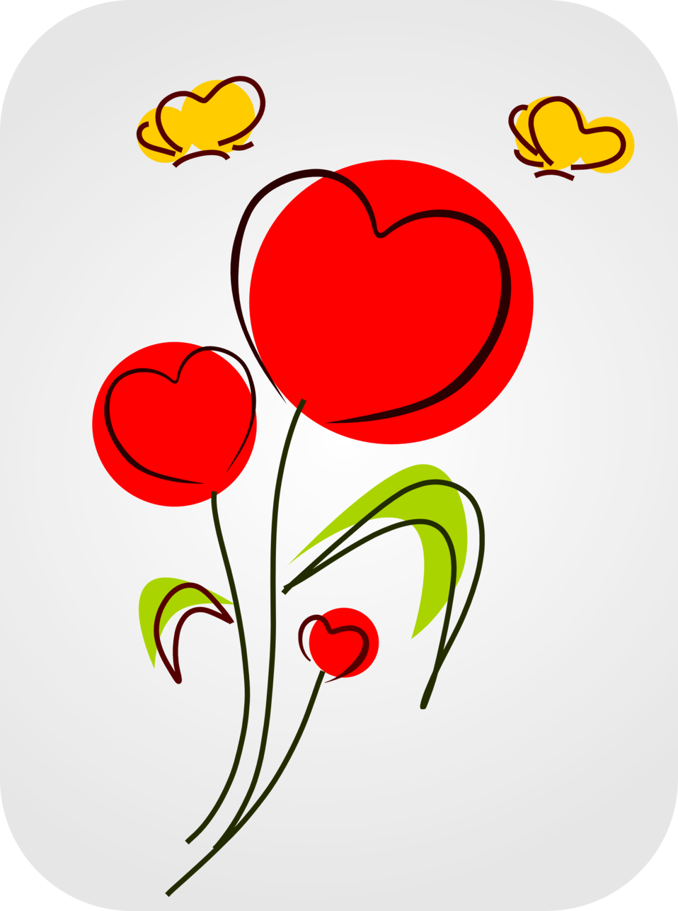 hearts clipart plant