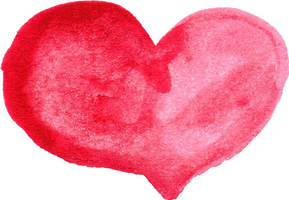 hearts clipart watercolor