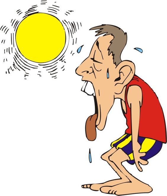 Heat clipart. Hot climate pencil and