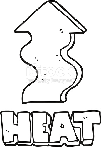 heat clipart black and white