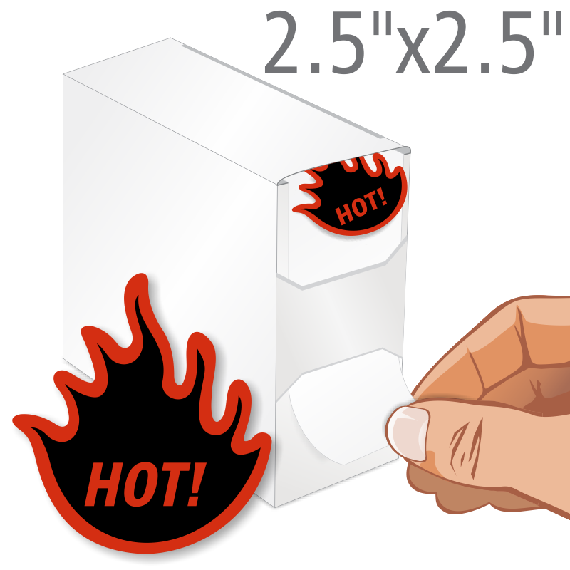 Heat clipart care package. Hot and cold labels