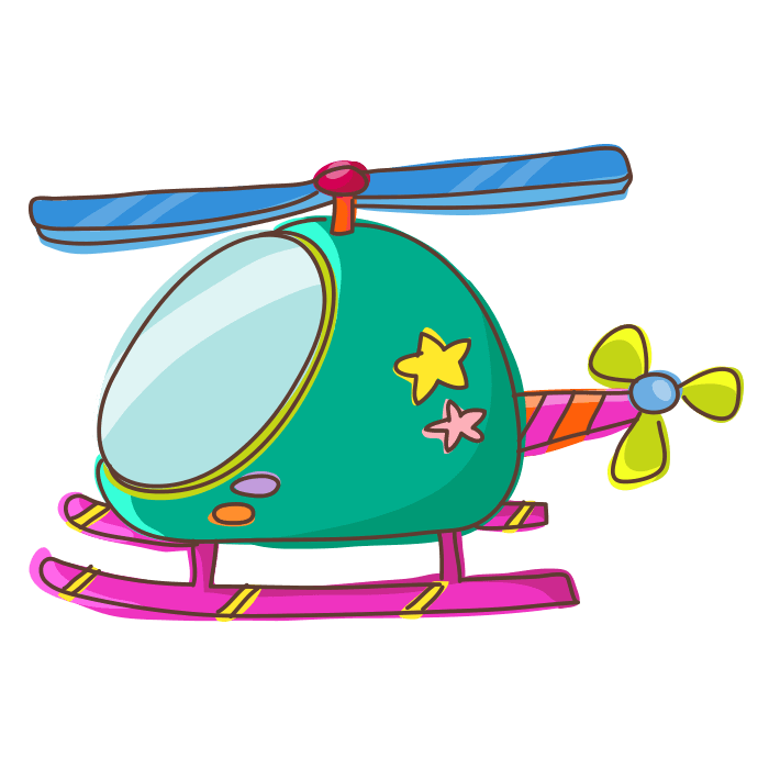 purple clipart helicopter