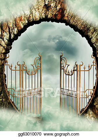 Stock illustration clip art. Heaven clipart heaven door