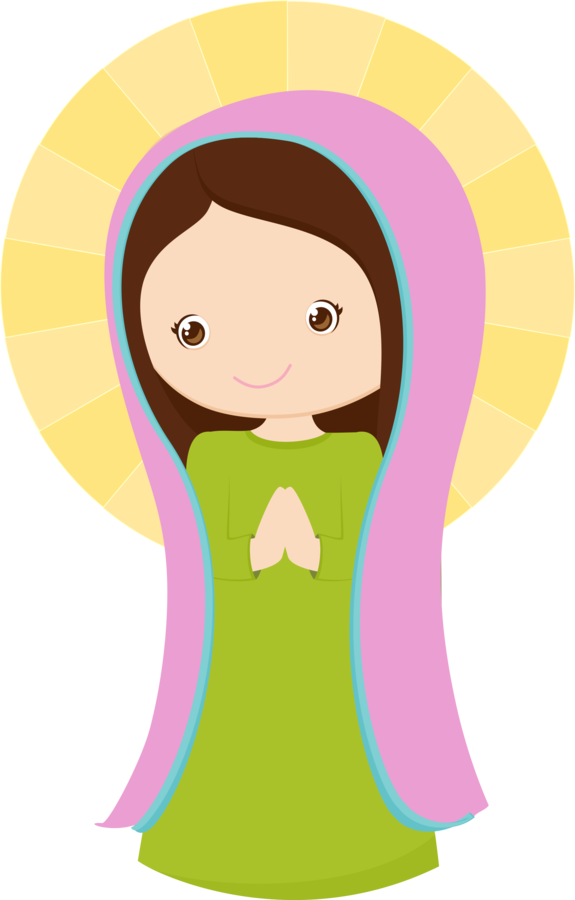 Saint and virgin mary. Heaven clipart pichers