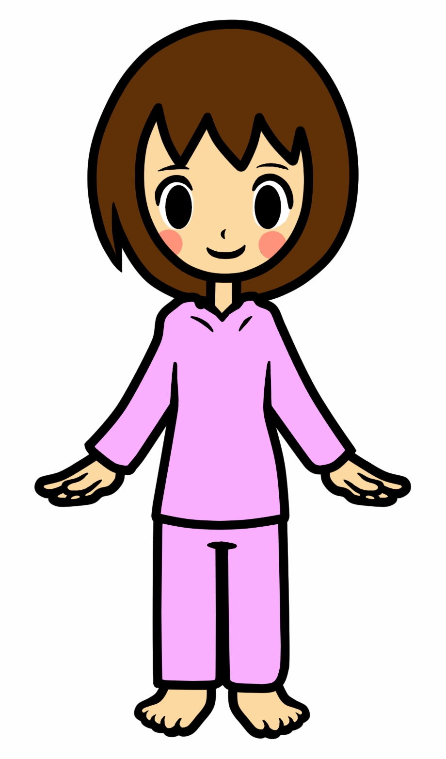 pajamas clipart little girl mexican