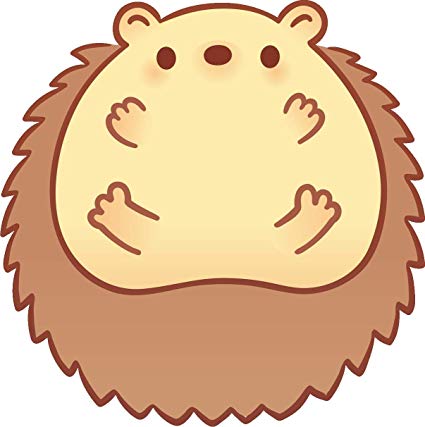 hedgehog clipart adorable cartoon