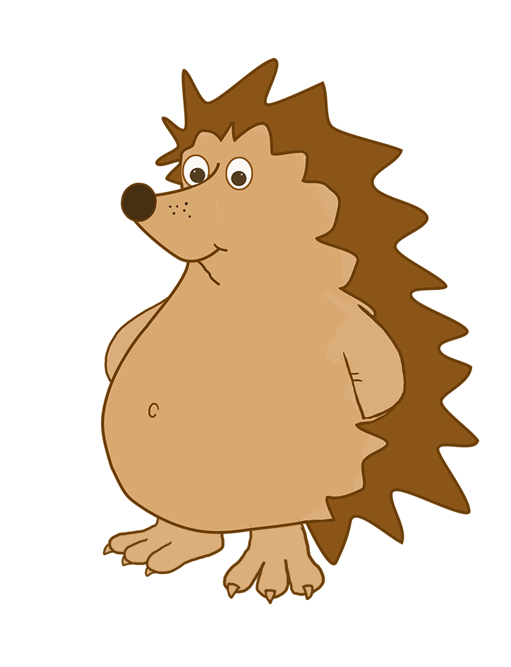. Hedgehog clipart angry cartoon