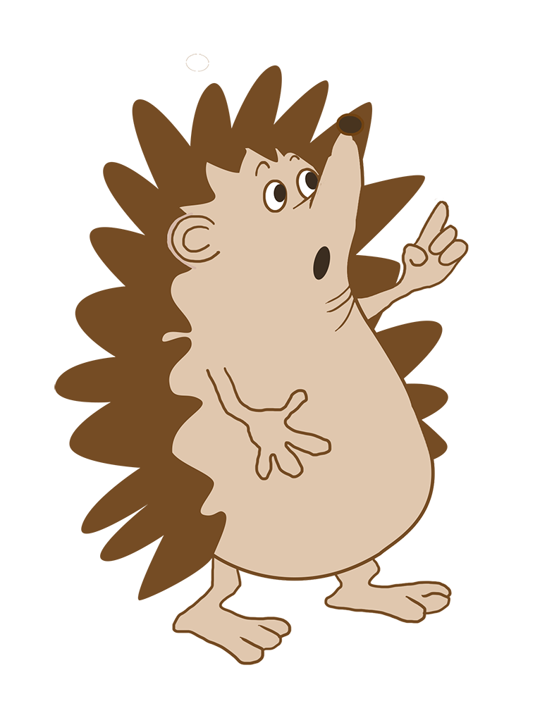 . Hedgehog clipart cartoon