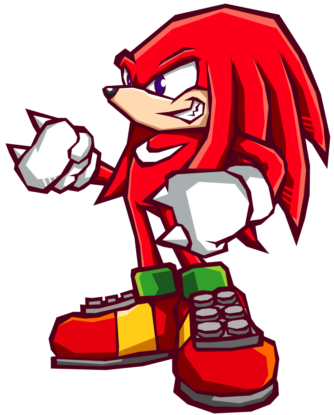 Image knuckles the battle. Hedgehog clipart echidna