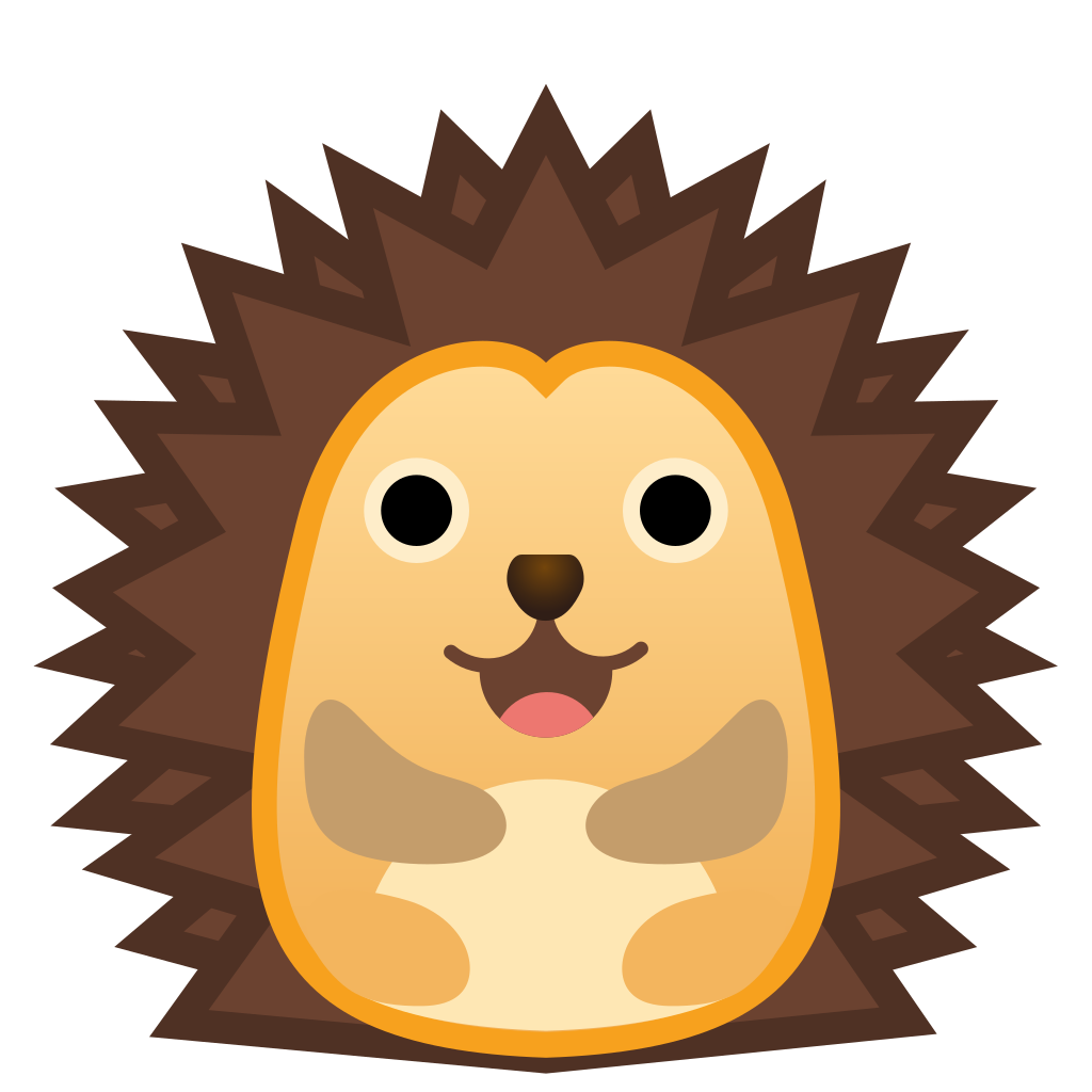 hedgehog clipart svg