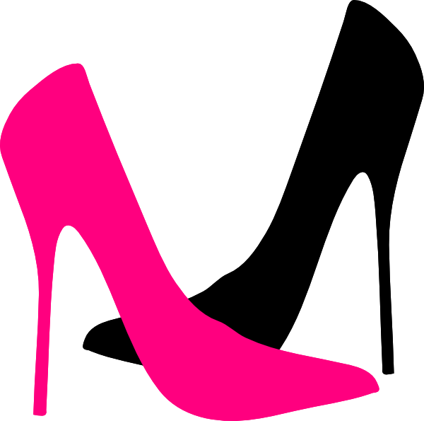 pink clipart heel