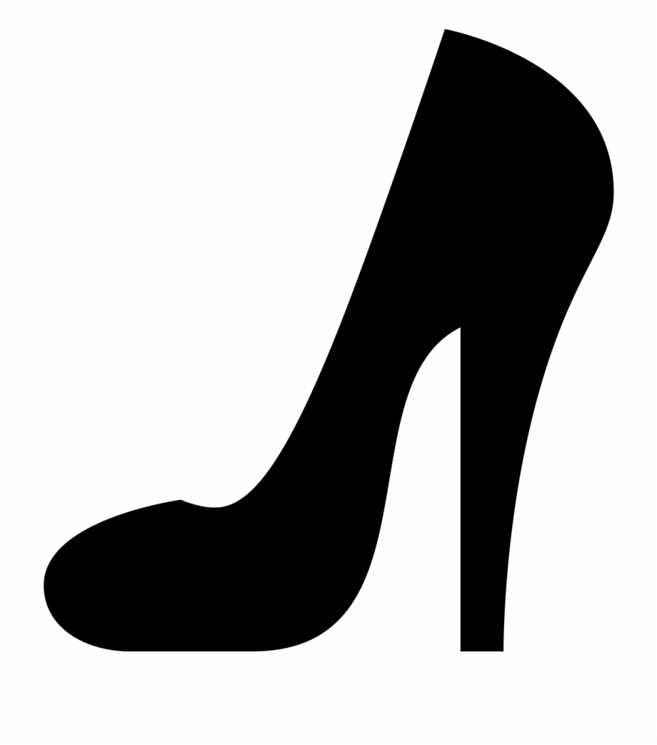 heels clipart black and white