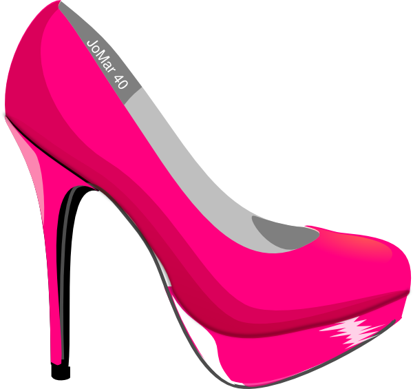 Heels bright pink