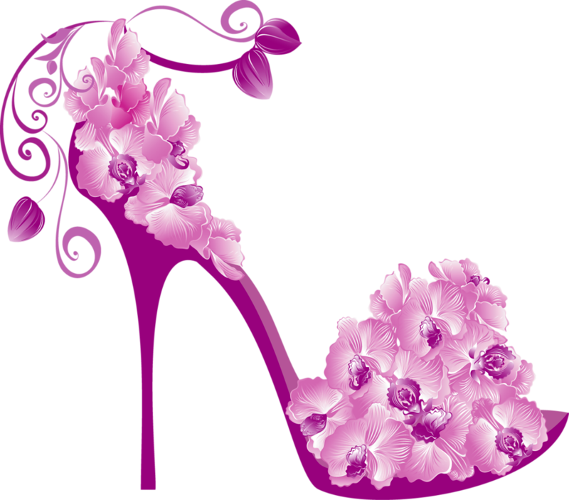 Heels lady shoe