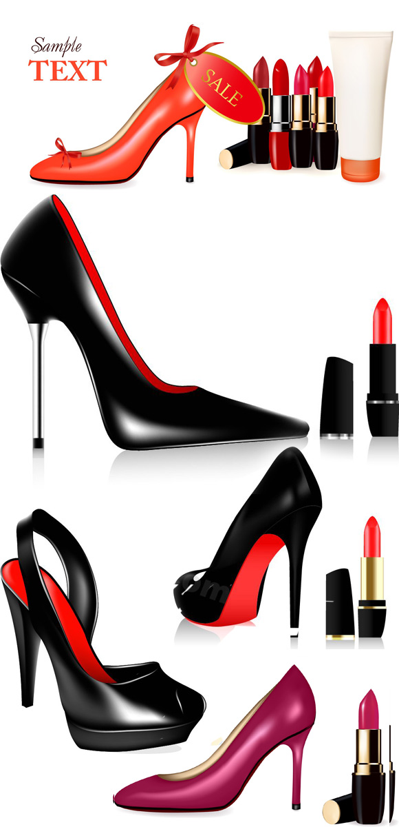 heels clipart lipstick