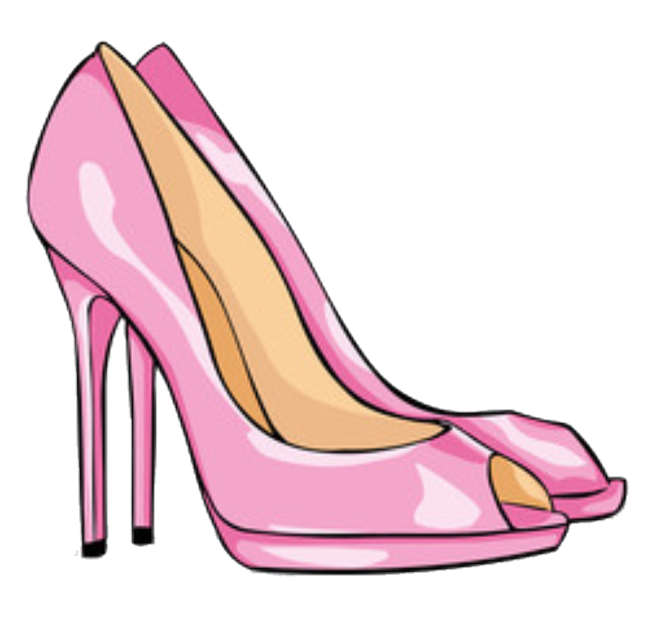 pink clipart heel