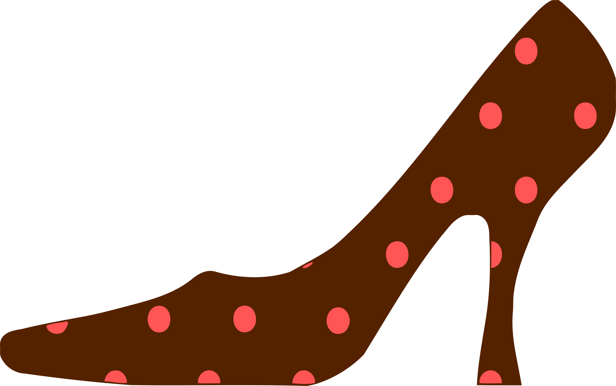 pink clipart heel