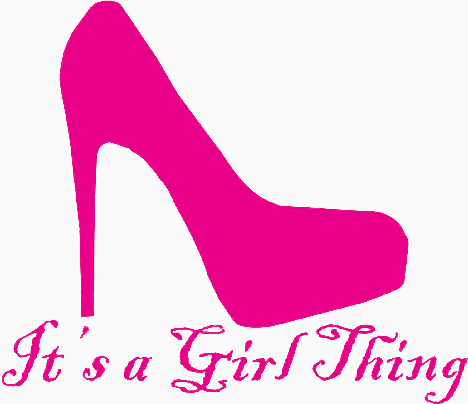High heel shoe free. Heels clipart pink
