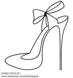 heels clipart sketch