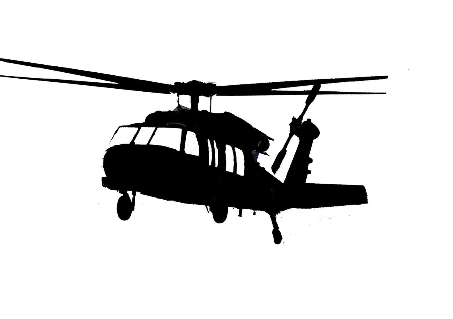 helicopter clipart black hawk helicopter