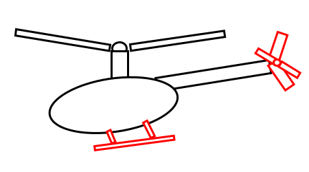Helicopter clipart easy. Drawing a cartoon 