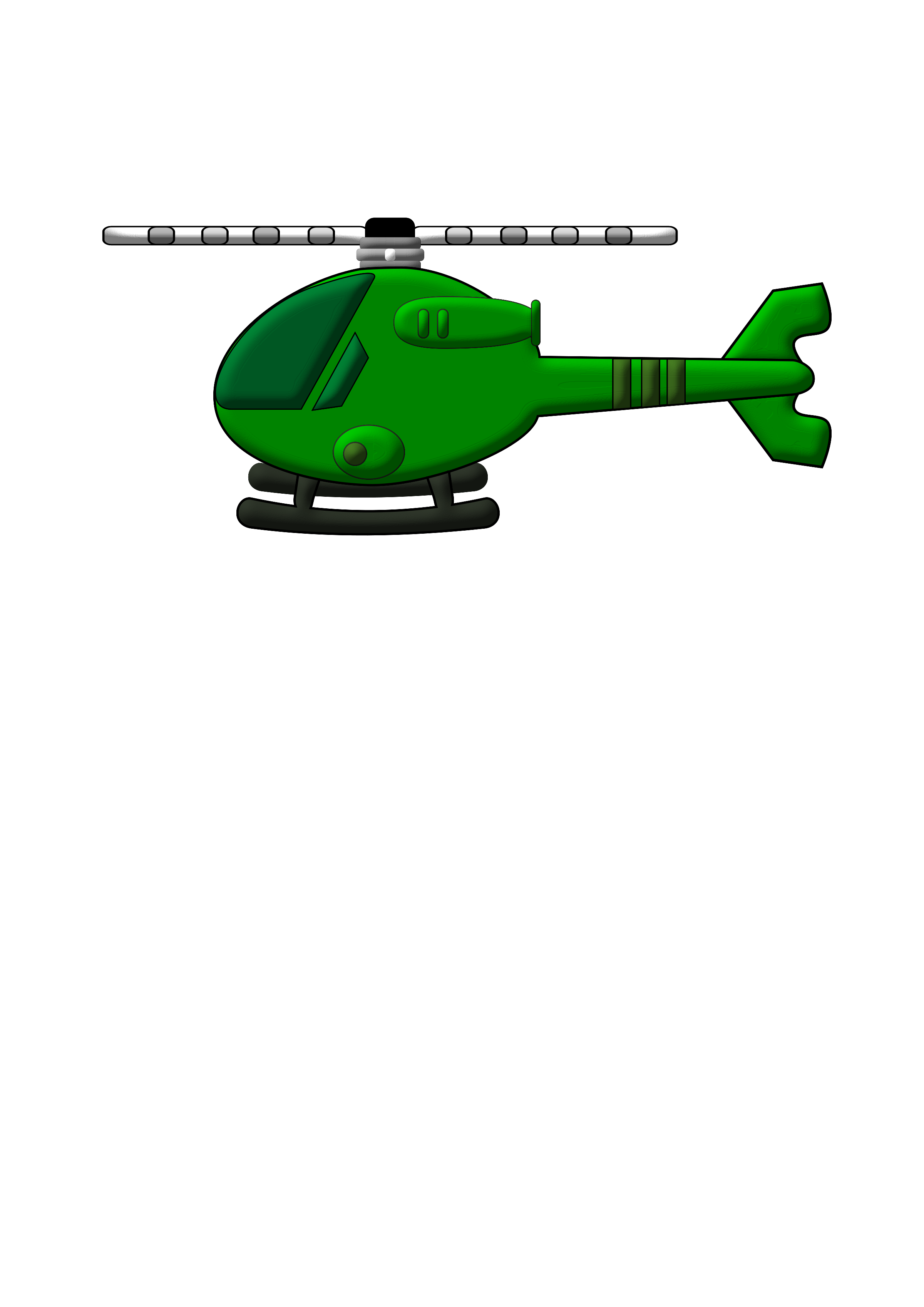 Helicopter green helicopter