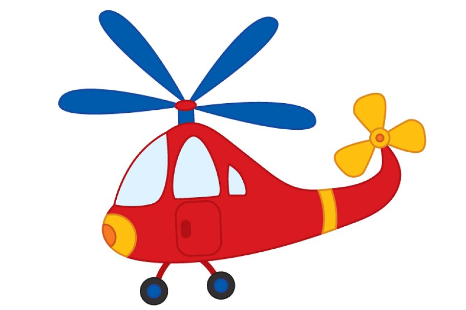 helicopter clipart little