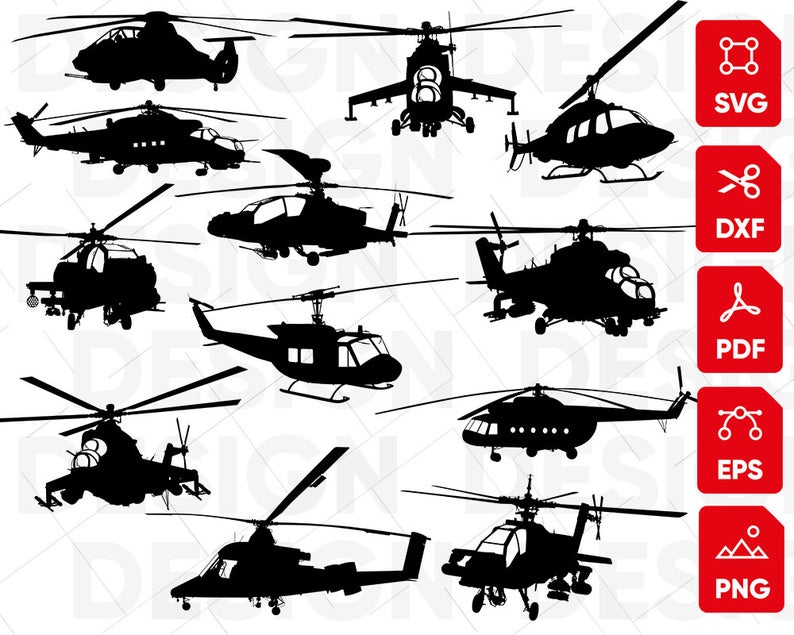 helicopter clipart millitary