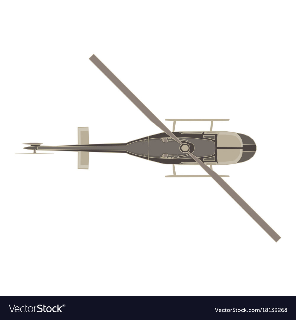 helicopter clipart top view