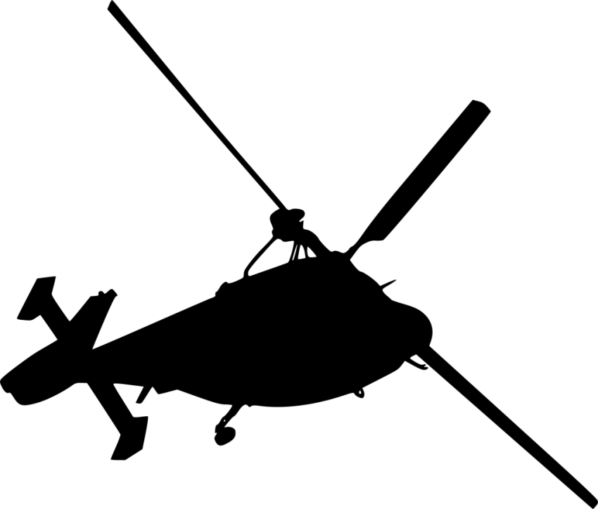 helicopter clipart top view