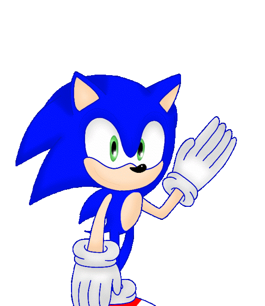Hello clipart bye. Sonic is not a
