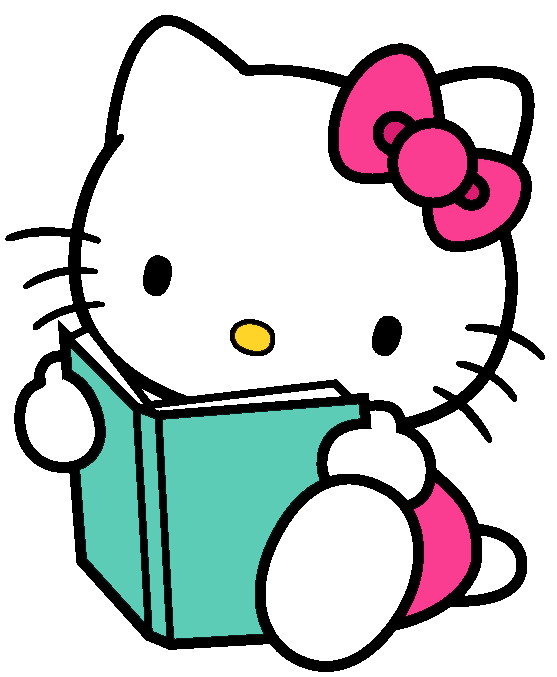 kitty clipart colouring
