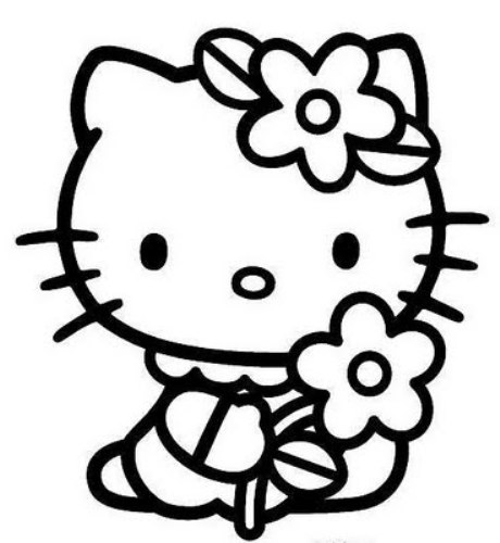 And white free wikiclipart. Hello clipart kitty black