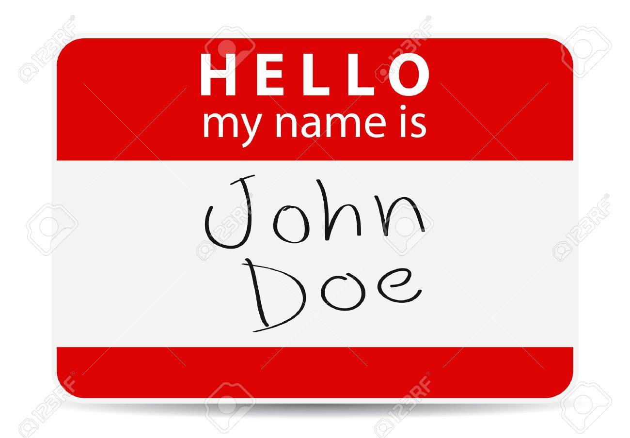 Hello my name is this is