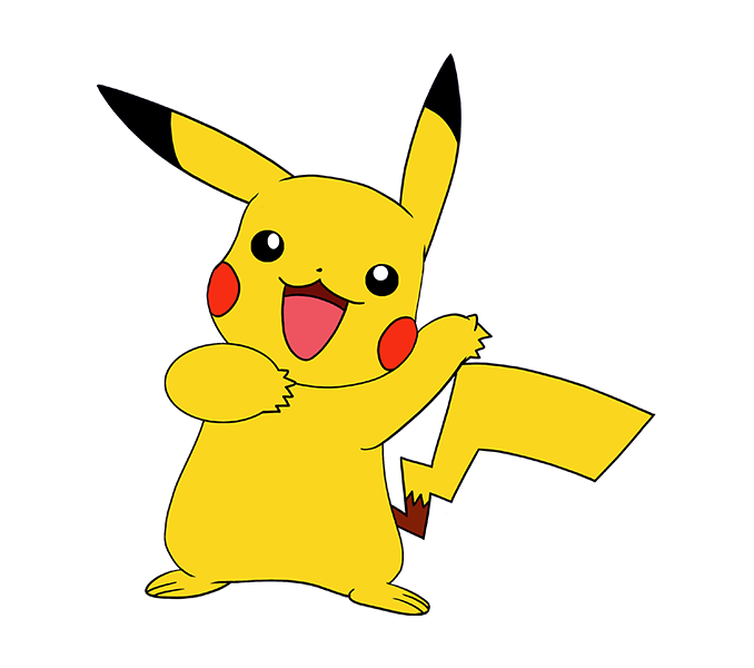 Hello clipart pikachu pokemon. How to draw a