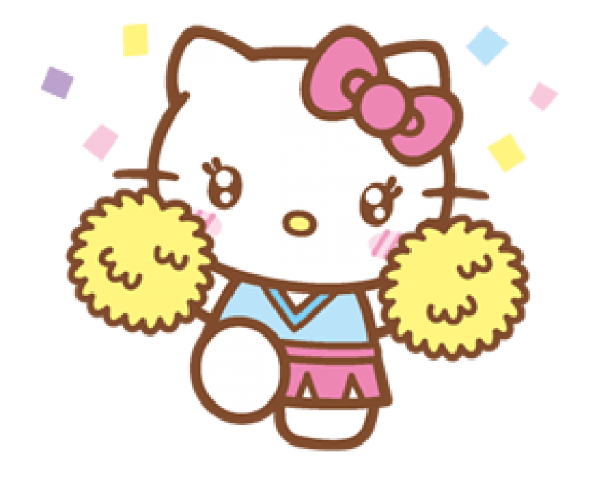 Kitty png free images. Hello clipart transparent background
