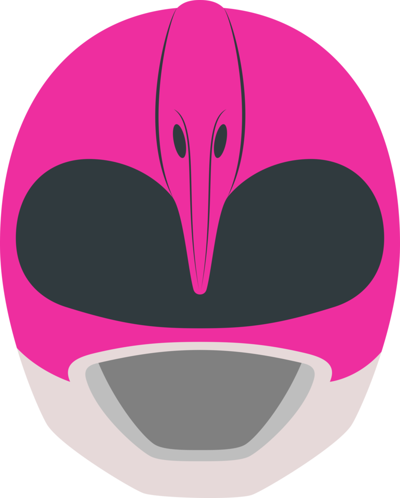 Mask clipart power ranger. Pink rangers helmet minimalism