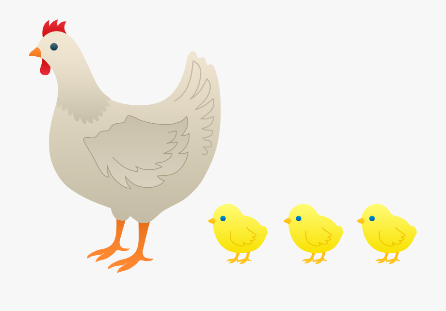 mother clipart hen and chick