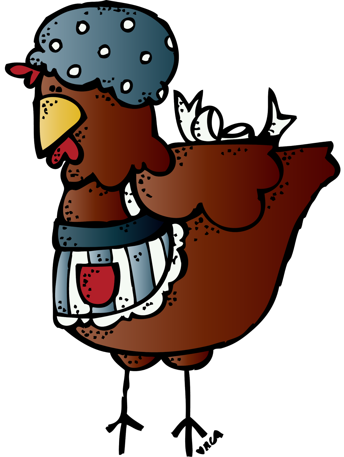 The little book clip. Hen clipart red hen