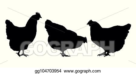 hen clipart three chicken