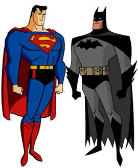 superheroes clipart batman and superman