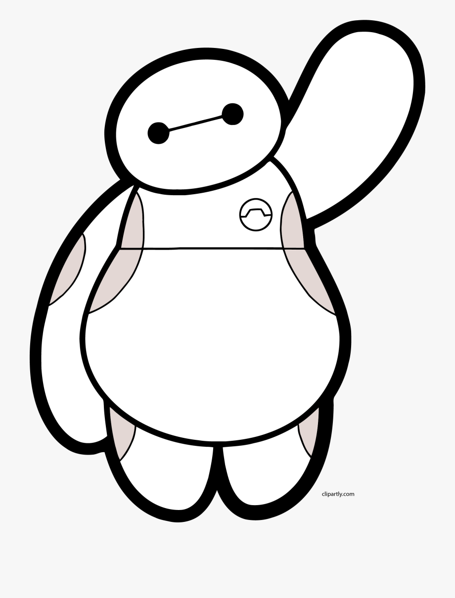 Hello png big coloring. Hero clipart baymax