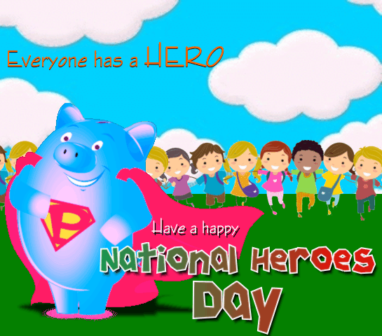 Pig free ecards greeting. Hero clipart national heroes day