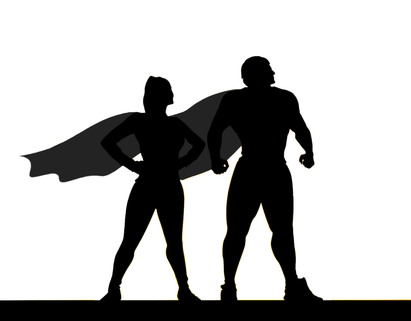 Hero clipart silhouette. Superhero png download free